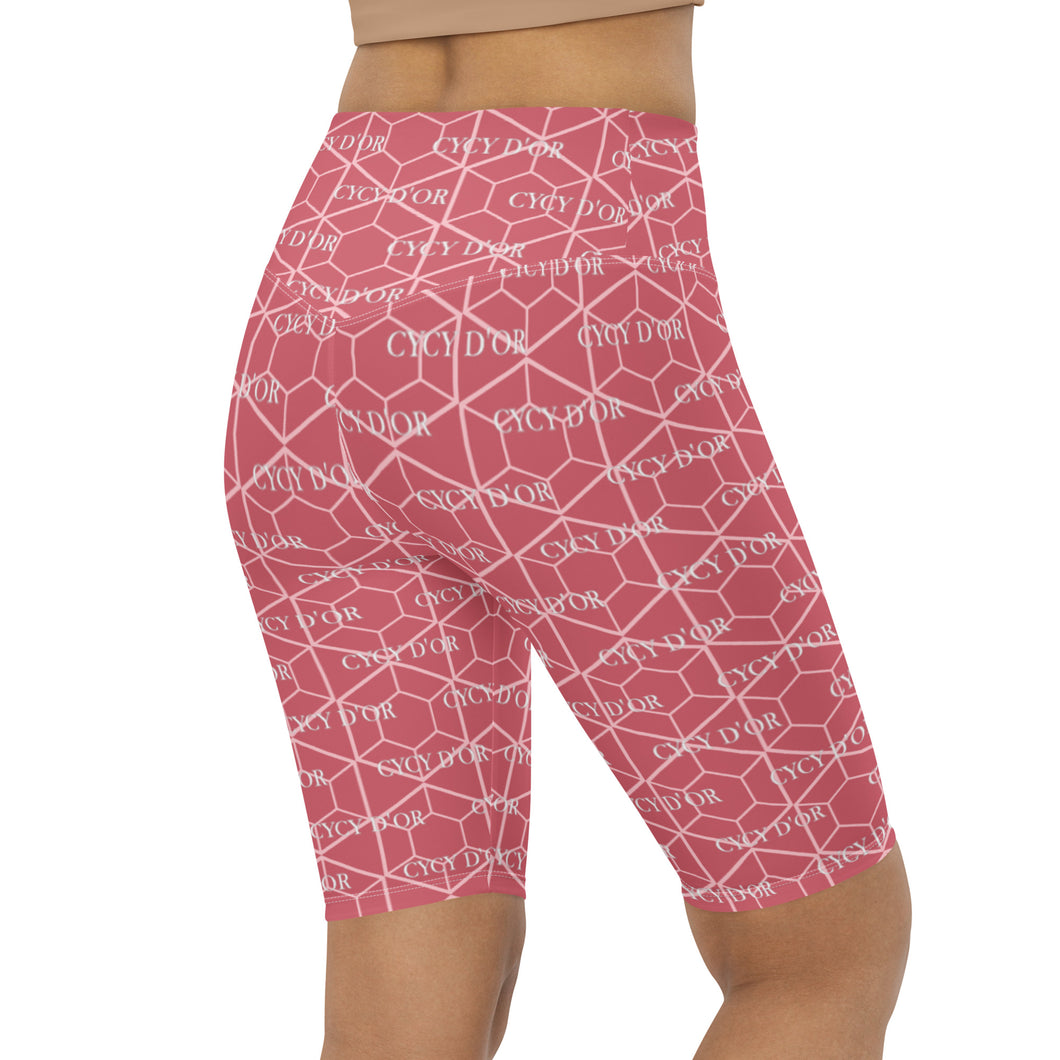 Active Pink Biker Shorts
